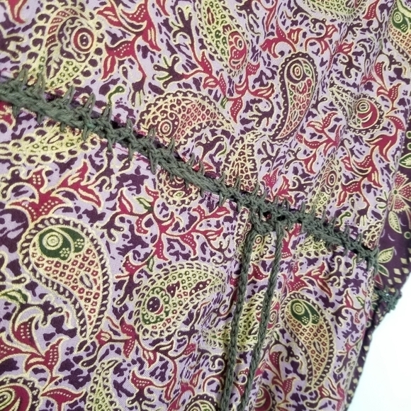 Handcrafted handkerchief ornate dress boho hippie festival Small/Medium crochet - Picture 6 of 10